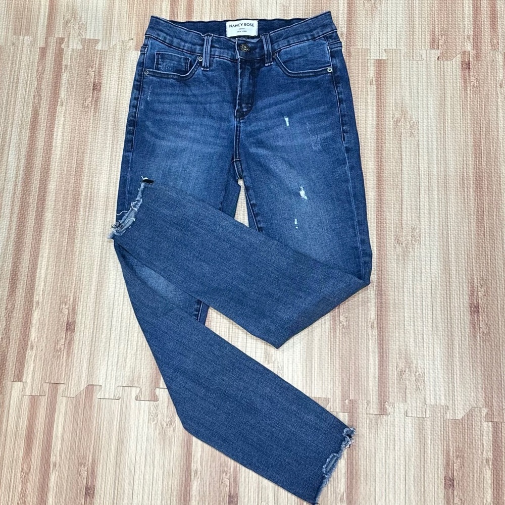 Nancy Rose Mia Ankle Fray Skinny Jeans [303]